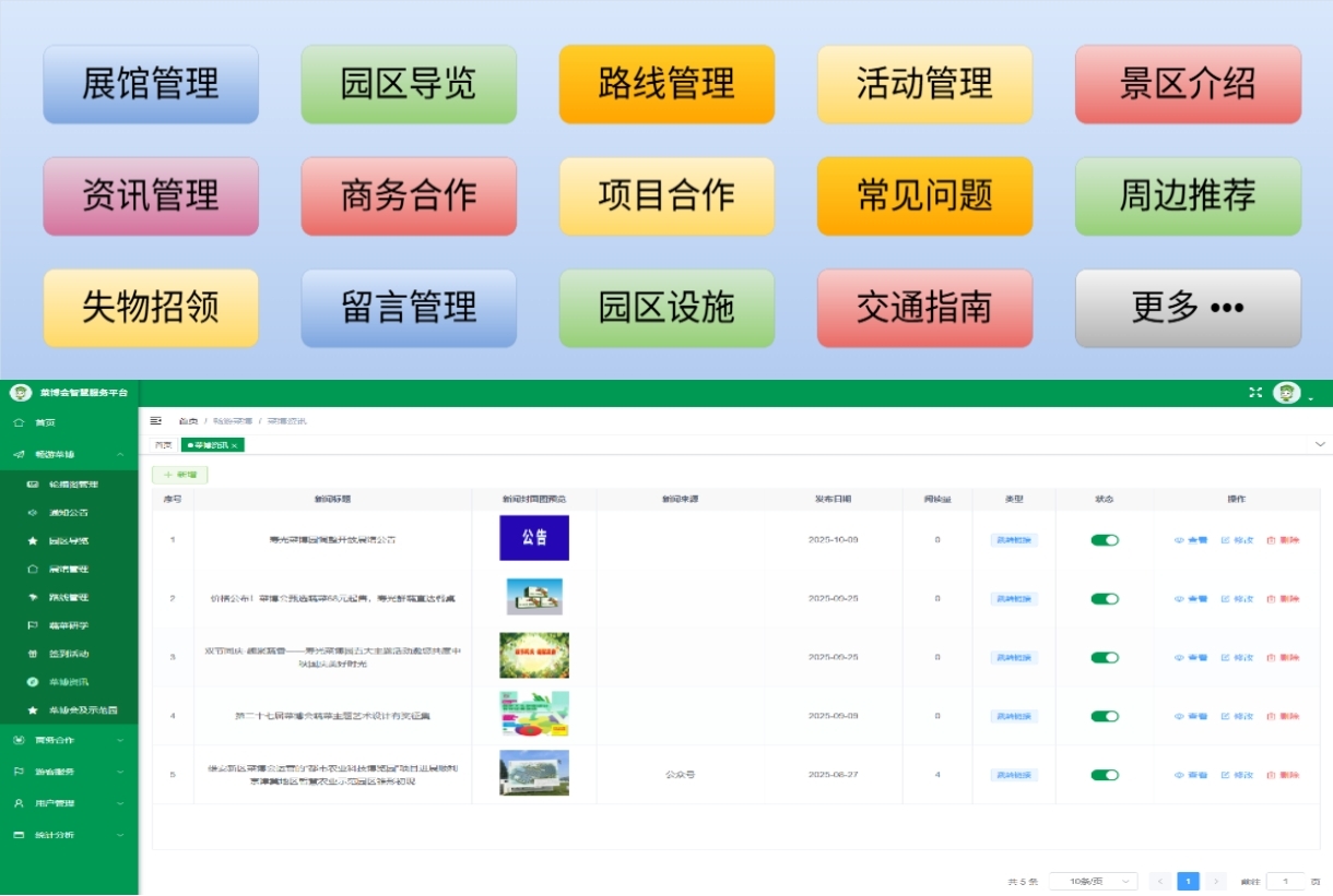 菜博會智慧服務平臺（管理端）